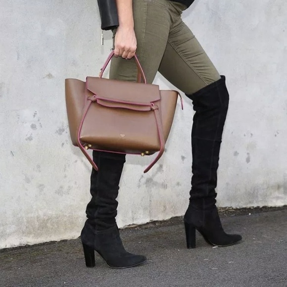 Rare Celine Camel and Pink Trim Belt Bag - Picture 3 of 8